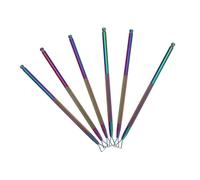 Veemoon 6 pezzi Raschietti per Cuticole in Acciaio Strumenti Multifunzionali per Manicure Rimozione Gel e Solvente Unghie Kit per Pellicine Mani e Unghie