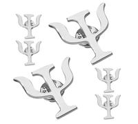 Veemoon 6 Pezzi Spilla Vintage in Lega Argento Simbolo Psicologia, Accessorio Decorativo Elegante per Bavero Cardigan e Zaini, Regalo per Amanti del Retrò e Professionisti