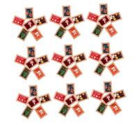 Veemoon 60 Pezzi Miniature Resin Picture Frames Small Vintage Christmas Ornament DIY Dollhouse Accessories For Festive Micro Scene Decoration