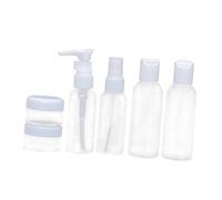 Veemoon 6pezzi Kit Di Viaggio Bottiglie Spray Ricaricabili Per Shampoo e Prodotti Da Toeletta Contenitori Di Perdite in Tubi Riutilizzabili e Portatili Imbuto e Cucchiaino Incluso