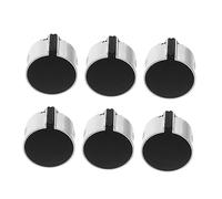 Veemoon 6pezzi Manopole Per Cucina Gas in Acciaio Inox Manopola Stufa Gas Resistenti e Antiruggine Sostituzione Facile Per Fornelli Design Ergonomico e Superficie Liscia