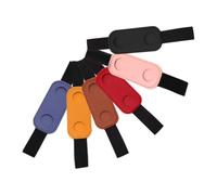 Veemoon 6pezzi Penna Portatile in Pelle Pu Fascia Elastica per Diario Quaderno o Libro Custodia Protettiva Compatta per Singola Penna Accessorio da Viaggio per Donna Colore Casuale