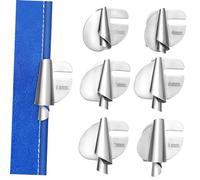 Veemoon 6pezzi Piedino per Orlo Arrotolato in Acciaio Premistoffa per Orlo Arrotolato Accessorio per Piedino Orlatore Guida per Macchina da Cucire Rotella per Macchina da Cucire
