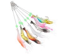 Veemoon 7 Pezzi Set Esche Artificiali a Forma di Gambero in ABS per Pesca | 7 Colori, Design Realistico e Luminoso, Leggero e Riutilizzabile, per Uscite in Varie Acque