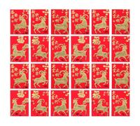 Veemoon 72 buste rosse di Capodanno 2027, Hong Bao con pecorelle in lamina | Busta rossa cinese, buste rosse portafortuna per denaro, busta con pecora in lamina d'oro per regali in denaro durante le