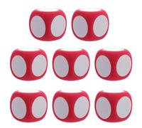 Veemoon 8 Dadi in Schiuma Cancellabili da 6 Cm, Dadi Scrivibili Multiuso per Insegnamento e Giochi in ubi Fai da Te Riutilizzabili per Attività Educative e Creatività