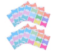 Veemoon 8 Fogli Linguette Adesive per Quaderni Scrivibili e Resistenti allo Strappo con Etichette Doppia Faccia per Appunti Scuola e Annotazioni Riunioni Etichette Rimovibili