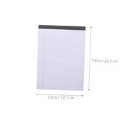 Veemoon 8 Pezzi Blocchi Note Legali per Blocco Rigato Righe Strette Taccuino Portatile Compatto con Carta Strappabile per Scuola Ufficio e Uso Legale