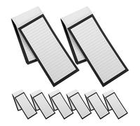 Veemoon 8 Pezzi Blocco Note Magnetico per Frigorifero, Blocco Note per Lista della Spesa, Carta Offset Nera, 50 Fogli per Libro, Superficie Liscia,