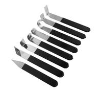 Veemoon 8 Pezzi di Coltello per La Riparazione degli Embrioni Utensili Manuali per Argilla Metallo E Ceramica Utensili per Ceramica in Metallo Taglierina per Intaglio della Ceramica