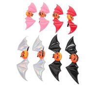 Veemoon 8 Pezzi Halloween Hair Clips With Pumpkin And Bat Wing Side Pins Lightweight Gothic Hair Accessories For And Women Multi-color Barrettes For Costume Parties