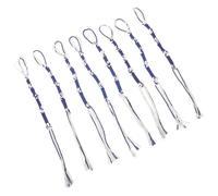 Veemoon 8 Pezzi Nappe Tzitzit Blu e Bianche per Scialle di Preghiera Ebraico, Fili Resistenti per Frange Tallit, Accessori Religiosi per Sinagoga e Uso Personale