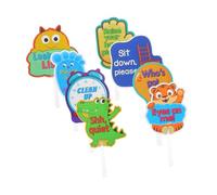 Veemoon 8 Pezzi Paddle Interattive per Della Classe Set per Educazione Prescolare e Kindergarten Colorati per Favorire La Partecipazione e Interazione tra Insegnante e Studenti