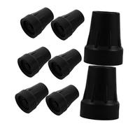 Veemoon 8pezzi Base in Gomma per Bastoni da Passeggio Punte di Ricambio per Bastoni da Passeggio Sostituzione Rapida per Piedi in Gomma Design Antiscivolo per Sicurezza su Superfici Lisce