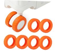 Veemoon 8pezzi Copriruota in Silicone Per Valigie Protezione Antiscivolo Per Ruote Di Trolley Copertura Per Rotelle Anti-abrasione e Riduzione Del Rumore