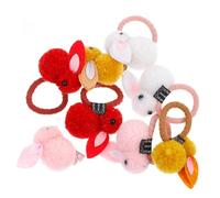 Veemoon 8pezzi Elastici Per Capelli Forma Di Coniglio Fermagli Per Feste Anelli Per Capelli Fascia Elastica Kit Copricapo Per Ragazzo Ragazza Ragazza