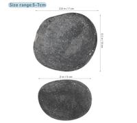 Veemoon 9 Pezzi di Pietre di Fiume Piatte Lisce per Dipingere, Rocce Naturali per Artigianato e Decorazioni da Giardino, per Acquari e Progetti Creativi All’aperto al Chiuso