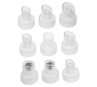 Veemoon 9 Pezzi Ugelli Plastica per Macchina Testine Sostitutive per Pulizia Viso con Aspirapori Accessori per Dispositivo Estetico Hydro Bubble per Cura