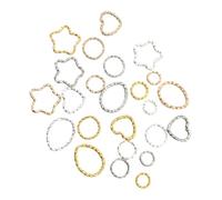 Veemoon 96pezzi Ciondoli Geometrici Per Gioielli Fai Da Te Pendente Lega Luminoso e Resistente Mix Cerchio Goccia Cuore Per Creazioni Fatte Mano