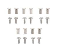 Veemoon Accessori per Occhiali Viti di Ricambio in Metallo Resistente, Set 2 Pezzi per Montature e Occhiali da Sole, Kit Riparazione per Uso Quotidiano e Lavoro