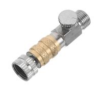 Veemoon Accoppiatore per Aerografo con Valvola Regolazione del Aria Set Adattatore Sgancio per Compressore e Tubo Installazione Facile e Accessori