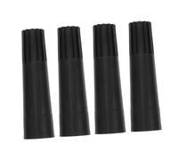 Veemoon Adattatore per Asta di Prolunga Tergipavimento in Plastica Pp Nero, Set 4 Pezzi Testa Filettata a Torre per Strumenti Pulizia Casa, Collegamento Stabile per Scope e Spazzole