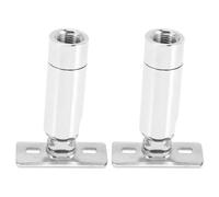 Veemoon Adattatore per Lampada da Soffitto Inclinato 360° in Metallo Cromato, Prolunga per Presa di Luce 2 Pezzi, Convertitore per Faretti e Applique DIY Bagno e Soggiorno