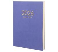Veemoon Agenda giornaliera 2026: Quaderno in similpelle con - Agenda per insegnanti di inglese A4-11,2 x 8,2" - di 356 giorni per obiettivi, concentrazione e organizzazione