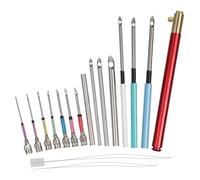 Veemoon Aghi per Ricamo con Penna Punch Kit Portatile per Cucire e Infeltrire Strumento Resistente per Principianti e Professionisti Facile da Usare e Maneggiare