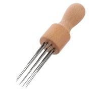 Veemoon Ago per Infeltrire con Manico in Legno Ergonomico Kit Punch Needle per Beginner Strumento per Lana e Feltro Resistente e Facile da Impugnare per creatività Artigianale