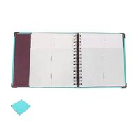 Veemoon Album di Raccolta Biglietti da 33 Pagine Turchese, Organizer Portatile per Ricevute di Viaggio e Concerti, Libro di Filatelia e Ricordi Cinema Protezione Antigiallo e Suddivisione