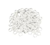 Veemoon Anelli Porta Pigmenti Monouso Per Trucco Ciglia e Tatuaggi, Set Da 500 Pezzi Taglia S, Calamaio Trasparente Per Applicazione Precisa e Rapida, Accessorio Professionale Per Artisti Tatuatori