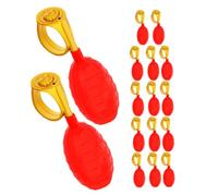 Veemoon Anelli Scherzo Spruzzo D’Acqua 16 Pezzi, Giocattoli Rossi per Scherzi di Pesce D’aprile, Accessori Divertenti per Feste Estive e Halloween, Compatto e Portatile