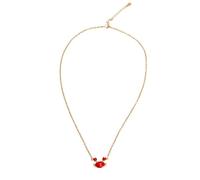 Veemoon Argento Collana in Granchio 925 Sterling Ciondolo | Gioiello Donna, Stile Romantico e Semplice, Finitura Oro, senza Nichel e Piombo, Resistente All'ossidazione