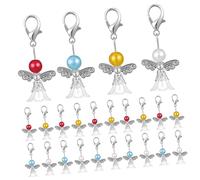 Veemoon Artigianali Angeli Custodi Braccialetti e Portachiavi Confezione Colori Variabili