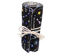 Veemoon Astuccio Portamatite Arrotolabile in Tela Grande Capacità Organizer Colorati Per Pennarelli e Matite Custodia Per Artisti e Studenti Scomparti Per Colori e Pennelli Resistente e Fa