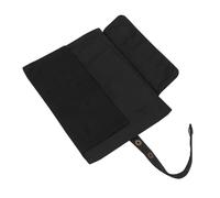 Veemoon Astuccio Scuola in Canvas Nero per Studenti, Pencil Bag e Roll Wrap