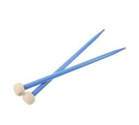 Veemoon Bacchette Batteria Doppia Punta Acero con Teste in Feltro Morbido Blu Mallets per Timpani e Tamburo Rullante Accessori per Percussioni Versatili e Resistenti