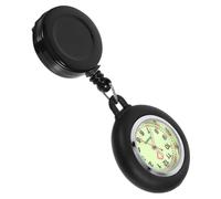Veemoon Badge Reel Pocket Watch Luminous Clip Hanging Watch for Students Durable Lightweight Fashionable Design with Numbers for Classrooms and Hospitals