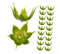 Veemoon Base per Bouquet di Rose in Plastica 60 Pezzi Parti per Composizioni Floreali Fai da Te Sepali Verdi Finti Accessori per Bouquet per Decorazioni Matrimonio e Casa