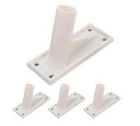 Veemoon Base per Supporto Bandiera Distribuzione Ottimizzata dello Stress 4 Pezzi in Plastica Beige per Installazione Rapida Adatta a Bandiere Metalliche per Case e Edifici Governativi