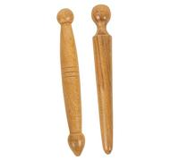 Veemoon Bastoncini per Massaggio Piedi e Mani in Legno 2 Pezzi, Strumento Manuale Rilassante per Riflessologia Plantare, Portatile e Liscio, per Uso Domestico e Alleviare Affaticamento