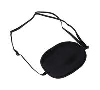 Veemoon Benda Per Occhi Da Pirata in Seta Nera, Per Occhio Singolo Regolabile Cinturino Elastico, Leggera Per Ambliopia e Occhio Debole, Adatta Per Adulti