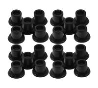 Veemoon Boccola in Plastica Nera per Perno Porta Vetro 8 Mm, Inserto Manicotto per Cerniere Porta Doccia, Kit 100 Pezzi per Ferramenta Espositori e Porte Pivotanti, Resistente