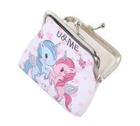 Veemoon Borsa Portatile Unicorno in Pvc Stampa Piccola Borsa Da Ragazza Decorativa Leggera e Pratica Per Donna Giovane