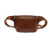 Veemoon Borsa Spalla Per Donne Con Cerniera Borsa Fanny Pack Versatile Similpelle Motivo Coccodrillo Per Occasioni Casual e Attività All Aperto Marrone