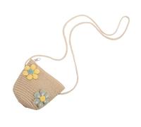 Veemoon Borsa Tracolla per Bambina Borsa Secchiello in Paglia Intrecciata Leggera Ragazza