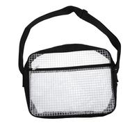 Veemoon Borsa Tracolla Trasparente in PVC Antistatica Resistente Capacità per Sport Viaggi e Uso Quotidiano con Design Rete e Regolabile per Organizzazione senza Polvere
