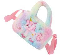 Veemoon Borsa Unicorno Coccinella Borsetta Borsa a Tracolla Per Ragazze Peluche Ripieni Strano Felpa Carino Borsetta Per Fanny Ripieno Portafoglio Rana Peluche Colorful
