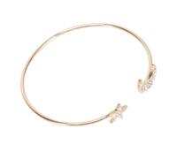 Veemoon Bracciale a diamante completo braccialetto splendente decorazione del braccialetto bracciale stelle del braccialetto D'oro